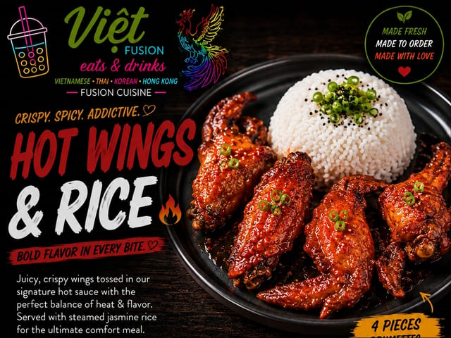R10. Hot & Spicy Wings.