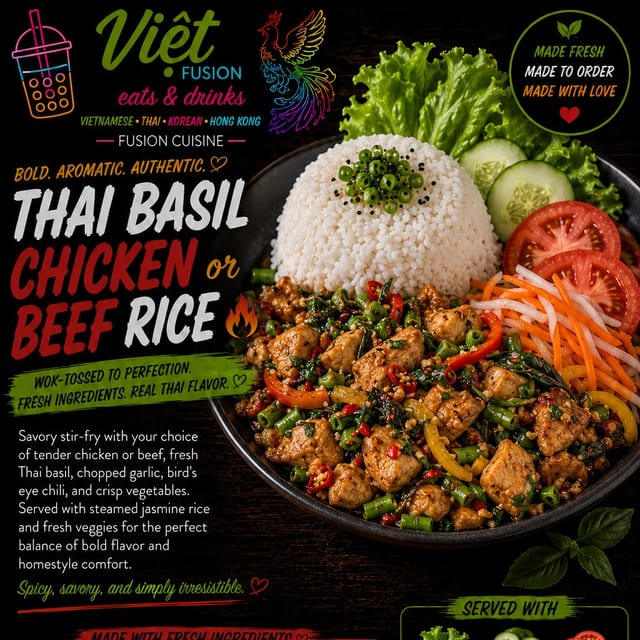 R11. Thai Basil Chicken.