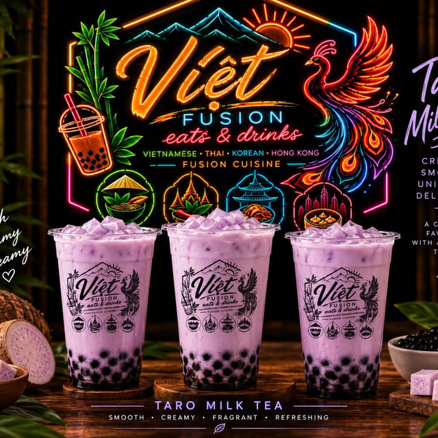 D5. Taro Milk Tea.