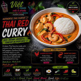 R8. Thai Red Curry Shrimps