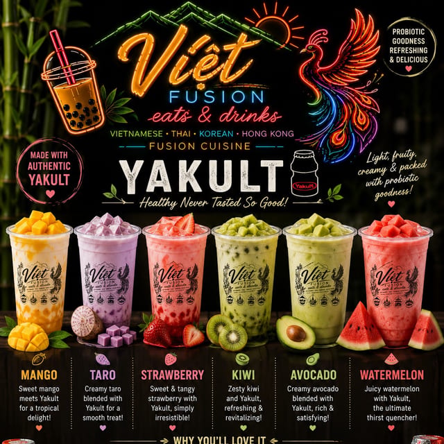 Yakult Fresh Fruits.