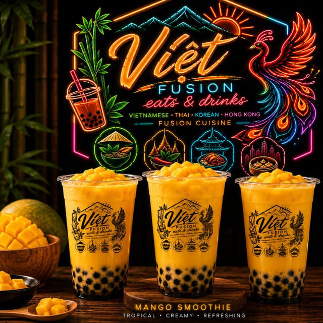 D4. Mango Milk Tea.