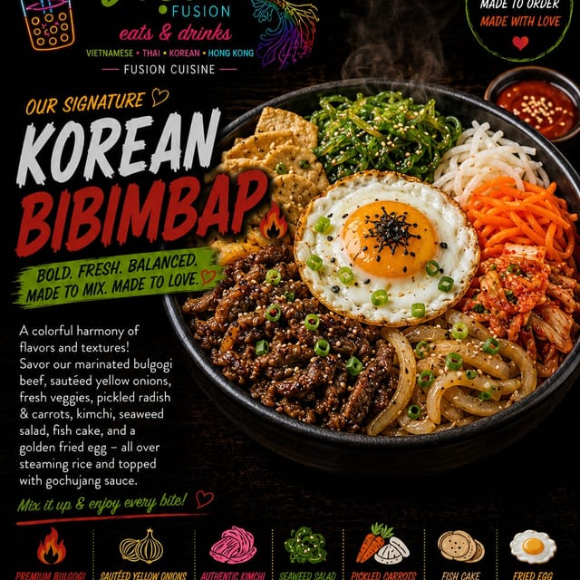 R7. Korean Bibimbap.