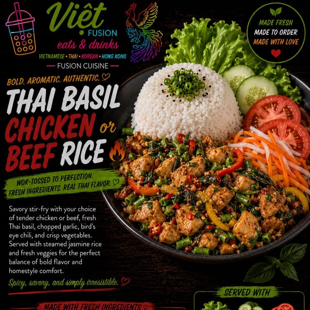 R12. Thai Basil Beef.